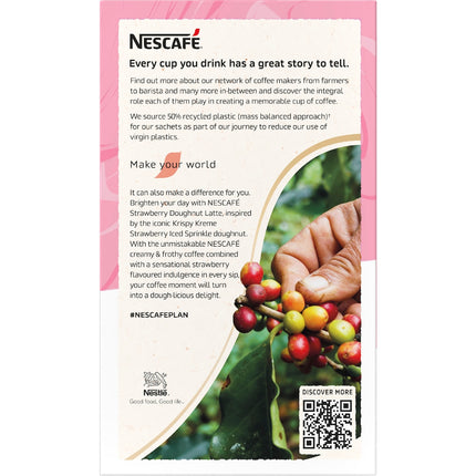 Nescafe Krispy Kreme Strawberry Doughnut Latte Sachets 40 pack