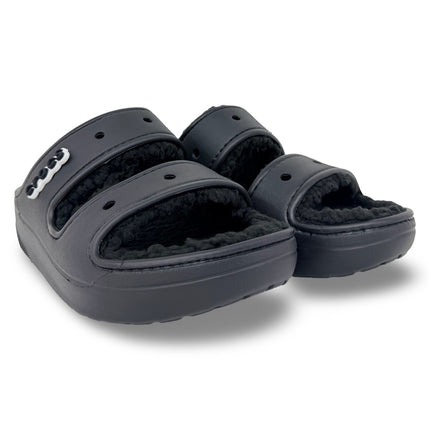 Crocs Classic Cozzzy Sandal – Black/Black