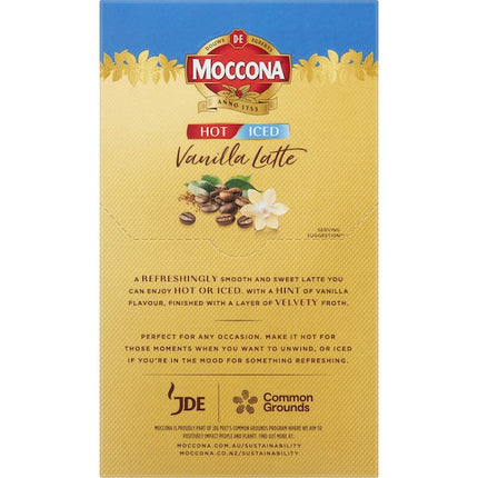 Moccona Hot/iced Vanilla Latte Sachets 50 Pack
