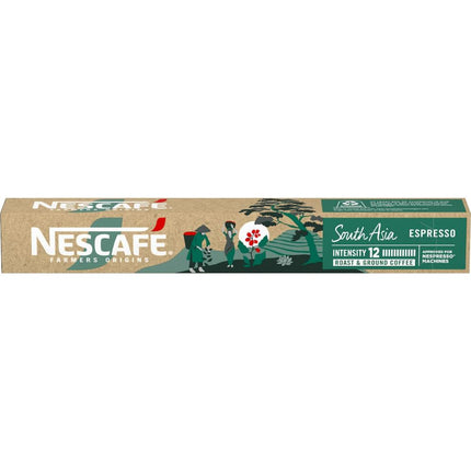 Nescafe Farmers Origins Pods South Asia Espresso Coffee Capsules - 100 Pack