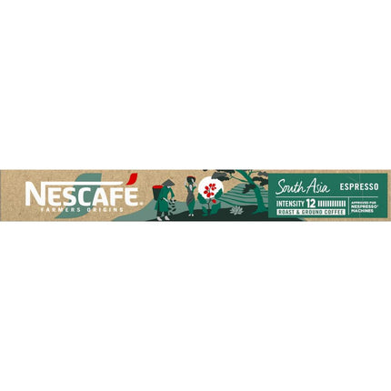 Nescafe Farmers Origins Pods South Asia Espresso Coffee Capsules - 100 Pack