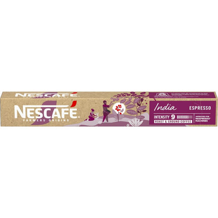 Nescafe Farmers Origin Pods India Espresso Coffee Capsules - 100 Pack