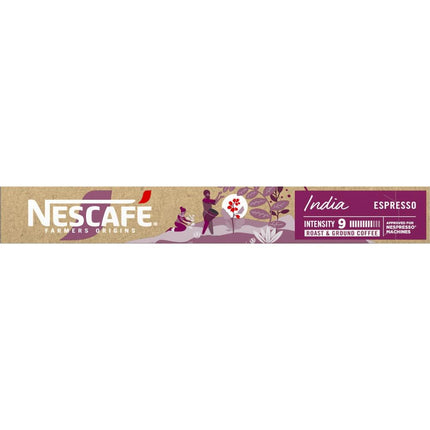 Nescafe Farmers Origin Pods India Espresso Coffee Capsules - 100 Pack