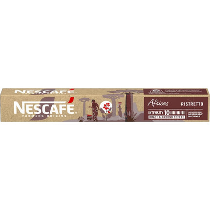 Nescafe Farmers Origin Pods Africas Ristretto Coffee Capsules - 100 Pack (Custom Bulk Pack)