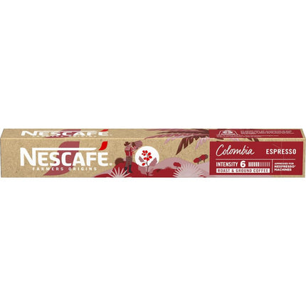 Nescafe Farmers Origin Pods Colombia Espresso Coffee Capsules - 100 Pack