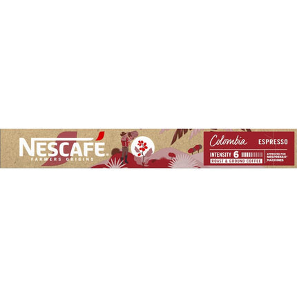 Nescafe Farmers Origin Pods Colombia Espresso Coffee Capsules - 100 Pack