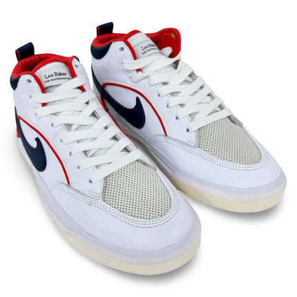 Nike Men's SB React Leo PRM Sneakers – White/Midnight Navy