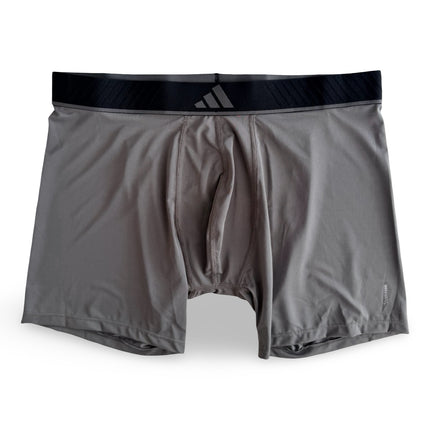 Adidas Men's Active Microflex Boxer Briefs 3-Pack, Carbon/Grey Four/Dark Blue