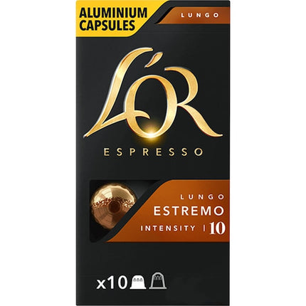 L'or Espresso Lungo Estremo Intensity 10 Coffee Capsules 50 Pack