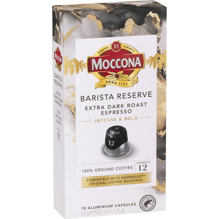 Moccona Barista Reserve Capsules Extra Dark Roast Espresso 50 Pack