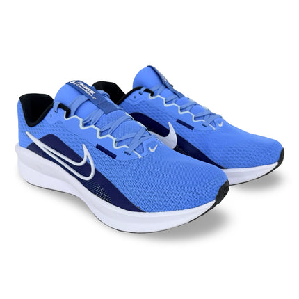 Nike Downshifter 13 breathable mesh running shoes – University Blue with White accents