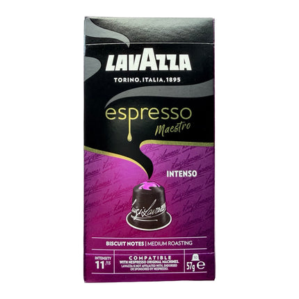 Lavazza Espresso Intenso Coffee Capsules Intensity 11/13 – 100 Pack (Compatible with Nespresso Original Machines)