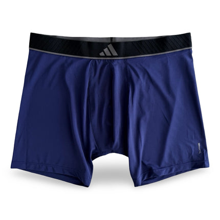 Adidas Men's Active Microflex Boxer Briefs 3-Pack, Carbon/Grey Four/Dark Blue