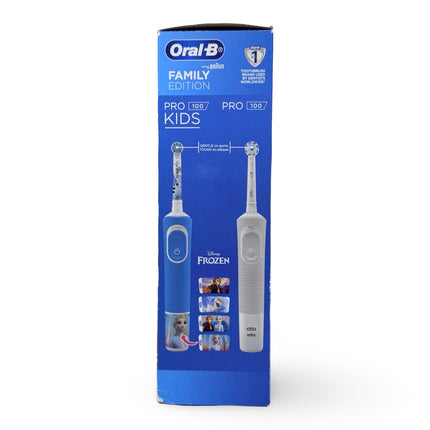 Oral-B electric toothbrush packaging with Frozen theme on a white background