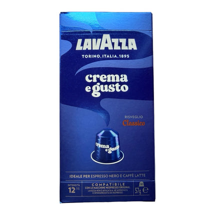Lavazza Crema e Gusto Coffee Capsules Intensity 12/13 – 100 Pack (Compatible with Nespresso Original Machines)