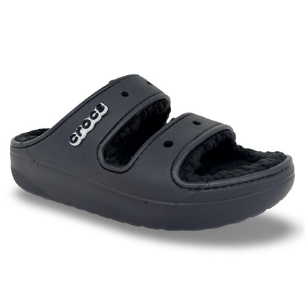 Crocs Classic Cozzzy Sandal – Black/Black