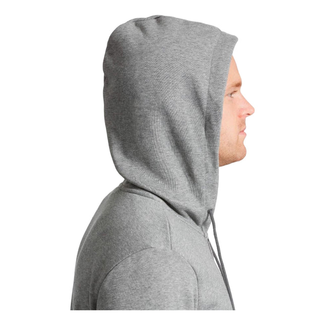 Puma ESS Small Logo Full Zip Hoodie Mens Fleece - Medium Grey Heather