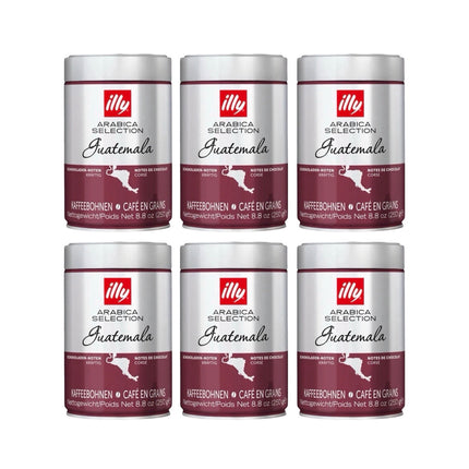 Illy Arabica Selection Guatemala Whole Bean Coffee Medium Roast 1.5kg (6 x 250g)