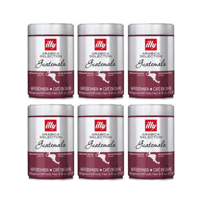 Illy Arabica Selection Guatemala Whole Bean Coffee Medium Roast 1.5kg (6 x 250g)