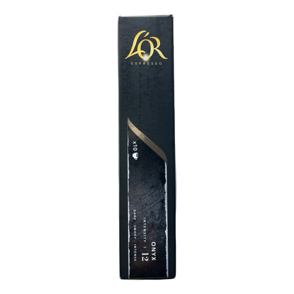 L'OR Espresso Onyx Coffee Capsules Intensity 12 – 100 Pack (Compatible with Nespresso Original Machines)