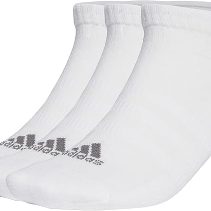 Adidas Unisex Cushioned Low Socks 3 Pack - White/Grey