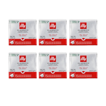Illy Classico MPS Coffee Capsules 90 Pack (6 x 15)