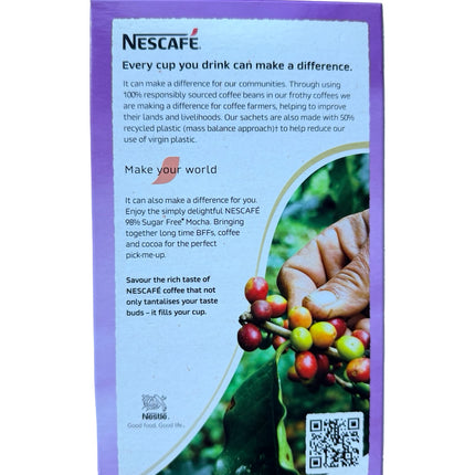 Nescafe Mocha Coffee Sachets 98% Sugar Free – 10 Pack