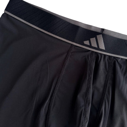 Adidas Men's Active Microflex Boxer Briefs 3-Pack, Black