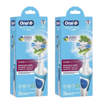 Oral-B Vitality Plus FlossAction Electric Toothbrush 2 Pack