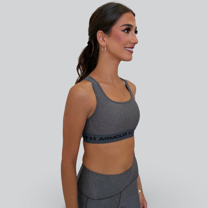Under Armour women’s mid-support sports bra for gym and training workouts