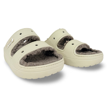 Crocs Classic Cozzzy Sandal – Bone/Mushroom