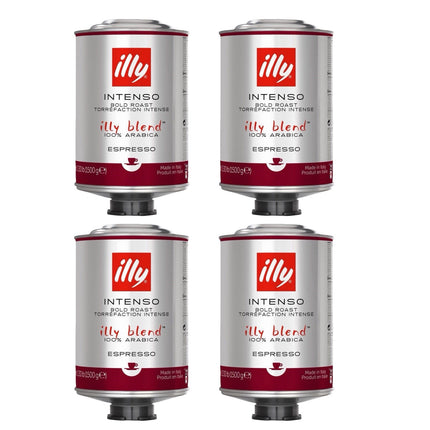 Illy Intenso Whole Bean Coffee Bold Roast 6kg (4 x 1.5kg)