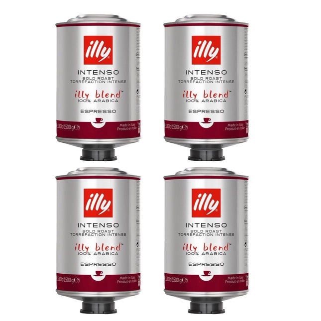 Illy Intenso Whole Bean Coffee Bold Roast 6kg (4 x 1.5kg)
