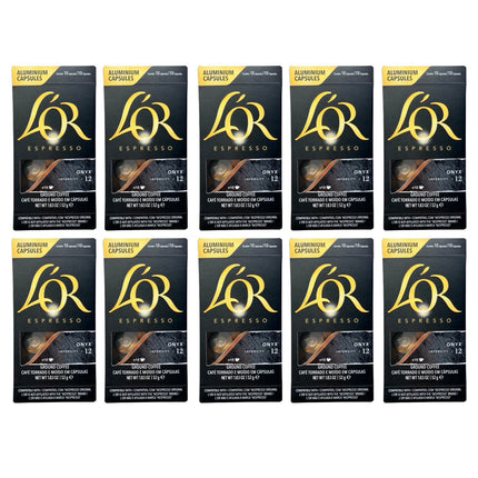 L'OR Espresso Onyx Coffee Capsules Intensity 12 – 100 Pack (Compatible with Nespresso Original Machines)