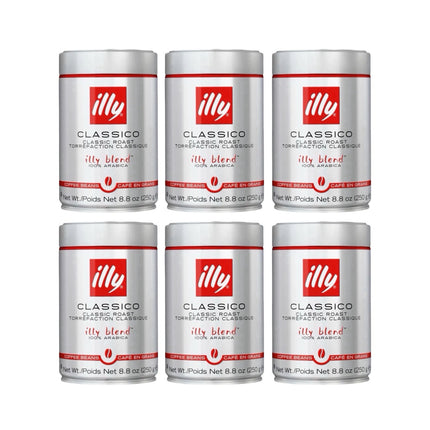 Illy Classico Whole Bean Coffee Medium Roast 1.5kg (6 x 250g)