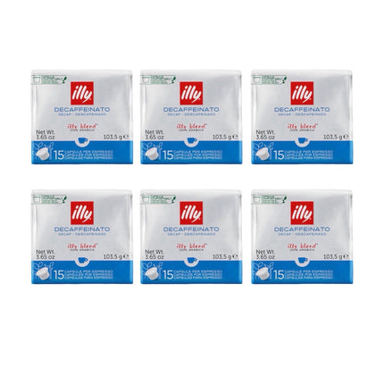 Illy Decaf MPS Coffee Capsules 90 Pack (6 x 15)