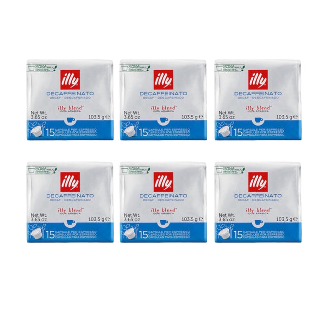 Illy Decaf MPS Coffee Capsules 90 Pack (6 x 15)