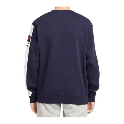 Champion Panel Crew Sweatshirt Mens Fleece Pullover - Navy