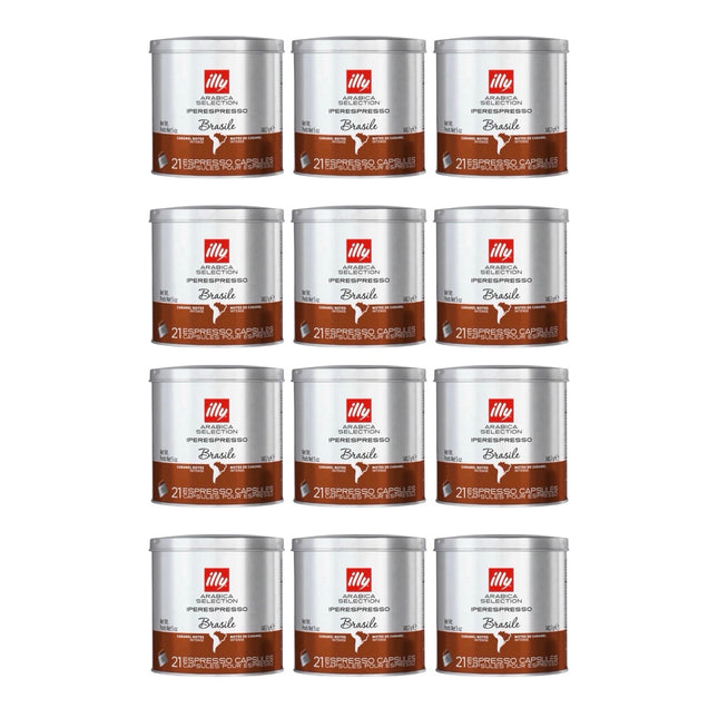 Illy Arabica Selection iPerespresso Capsules Brazil 252 Pack (12 x 21)