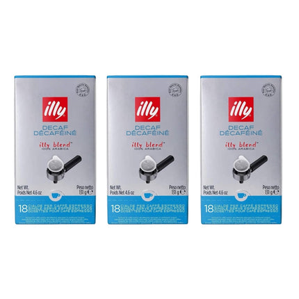 Illy Decaf E.S.E. Coffee Pods Medium Roast – 54 Pack (3 x 18)