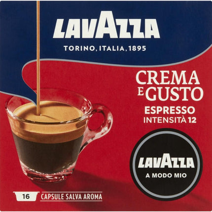 Lavazza Crema E Gusto A Modo Mio Coffee Pods 16 Pack