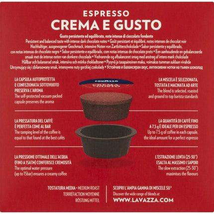 Lavazza Crema E Gusto A Modo Mio Coffee Pods 16 Pack
