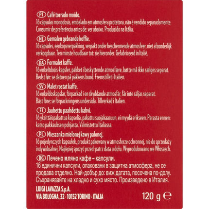 Lavazza Crema E Gusto A Modo Mio Coffee Pods 16 Pack