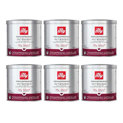Illy Intenso iPerespresso Capsules Bold Roast 126 Pack (6 x 21)