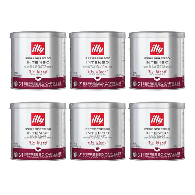 Illy Intenso iPerespresso Capsules Bold Roast 126 Pack (6 x 21)