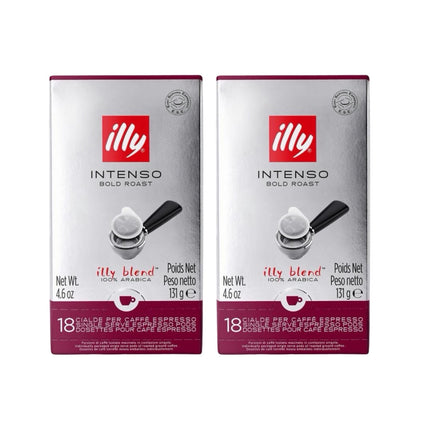 Illy Intenso E.S.E. Coffee Pods Dark Roast – 36 Pack (2 x 18)
