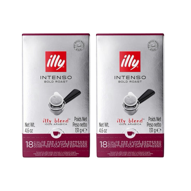 Illy Intenso E.S.E. Coffee Pods Dark Roast – 36 Pack (2 x 18)