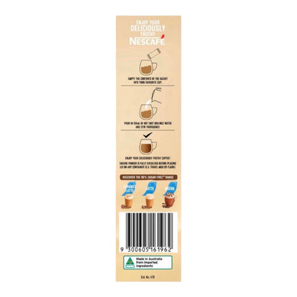 Nescafe 98% Sugar Free Vanilla Latte Coffee Sachets - 100 Pack