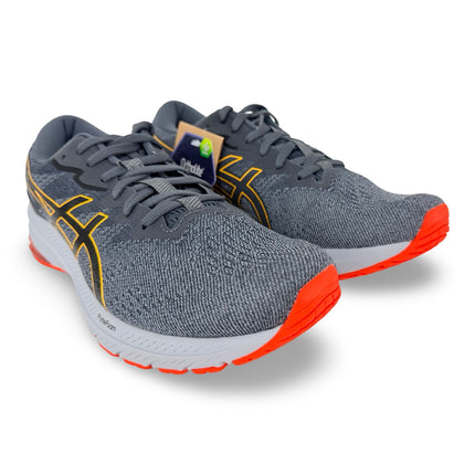 Top view of ASICS Men’s GT-1000 11 breathable mesh running shoes – Sheet Rock/Black