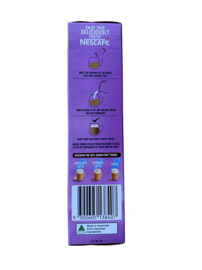 Nescafe Mocha Coffee Sachets 98% Sugar Free – 10 Pack